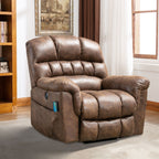 Fauteuil inclinable électrique surdimensionné de 42 po de large avec massage et chauffage