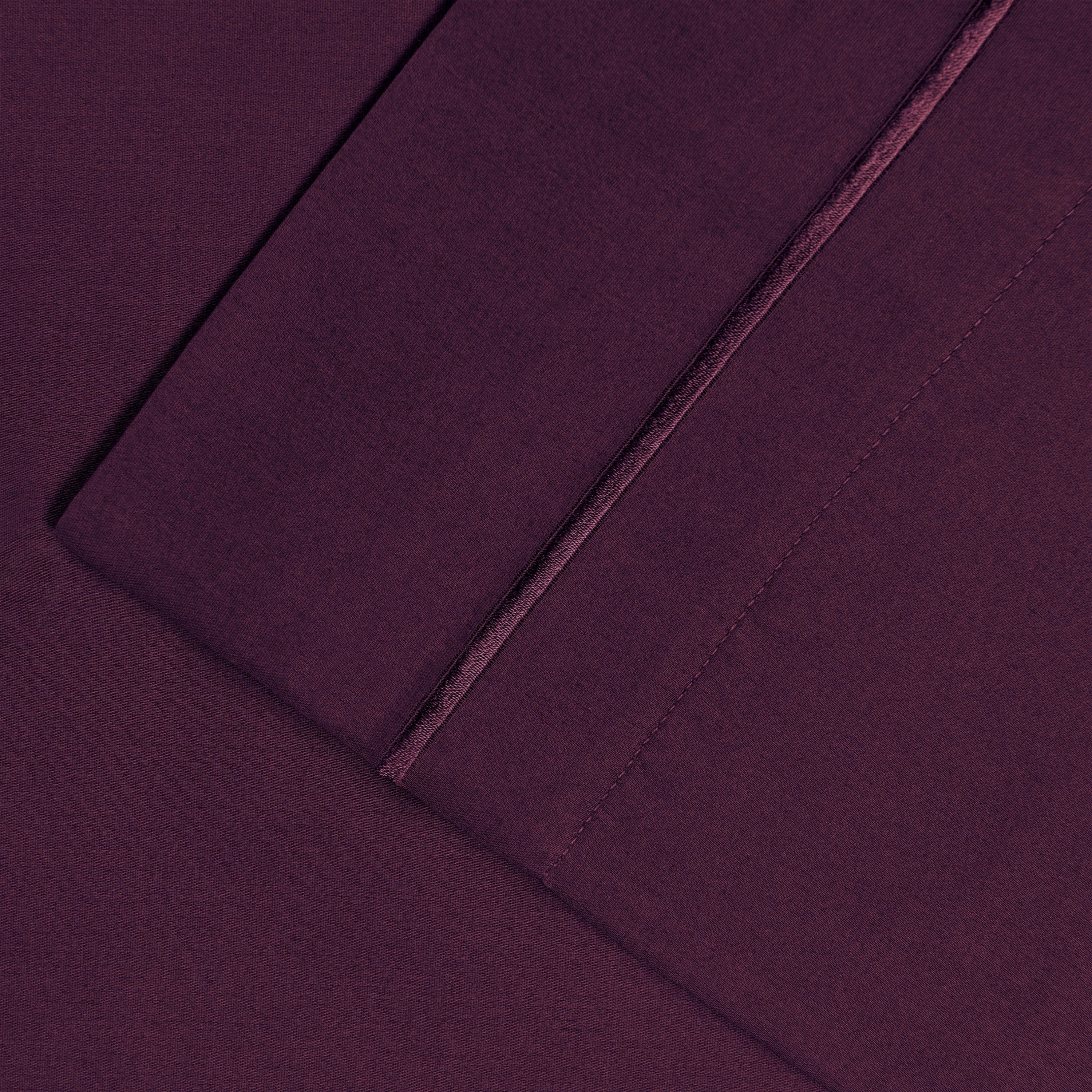 Taie d'oreiller unie en coton 1500 fils Superior (lot de 2)