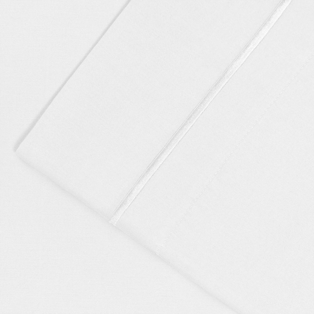 Taie d'oreiller unie en coton 1500 fils Superior (lot de 2)