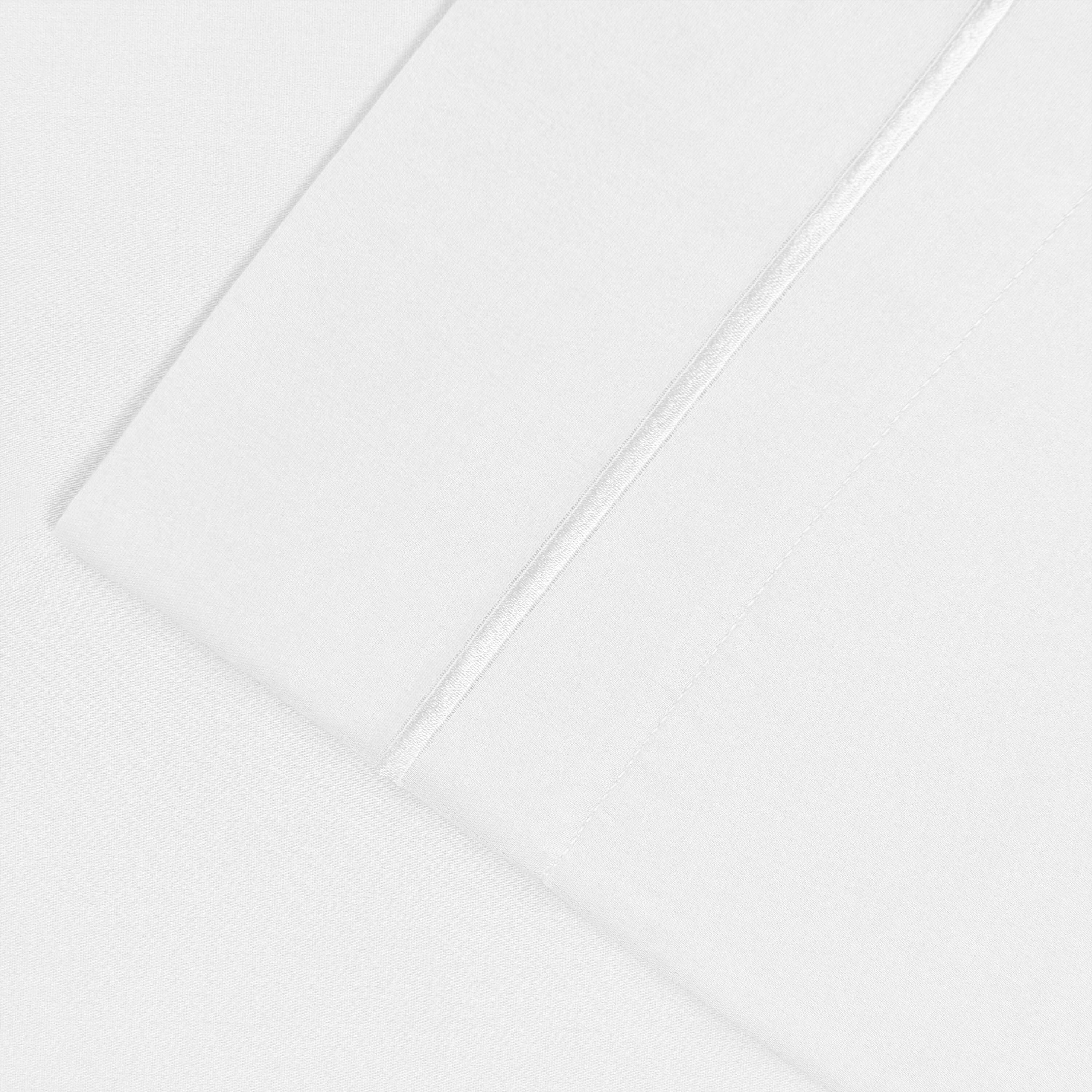 Taie d'oreiller unie en coton 1500 fils Superior (lot de 2)