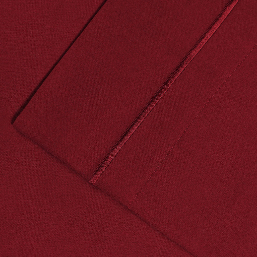 Taie d'oreiller unie en coton 1500 fils Superior (lot de 2)