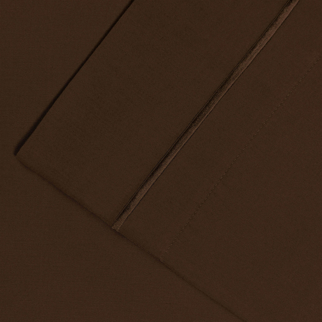 Taie d'oreiller unie en coton 1500 fils Superior (lot de 2)