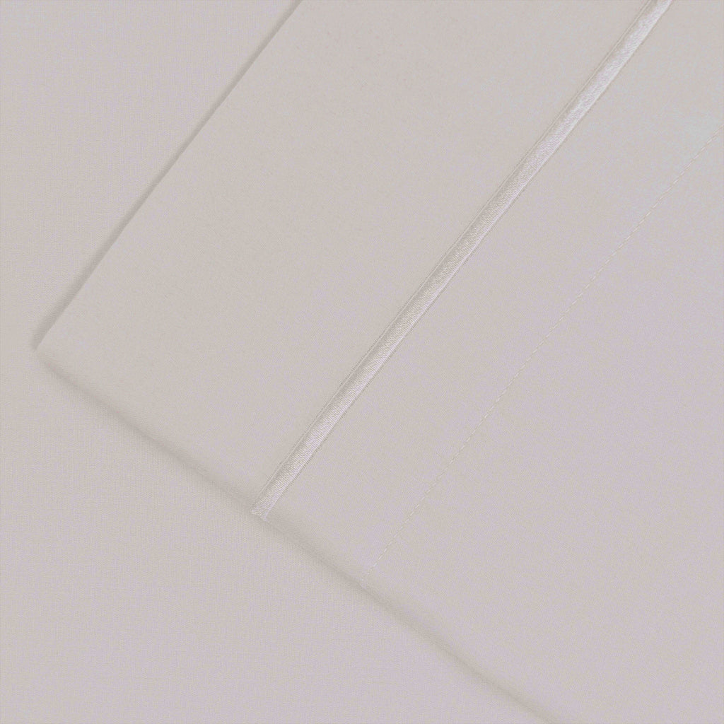 Taie d'oreiller unie en coton 1500 fils Superior (lot de 2)