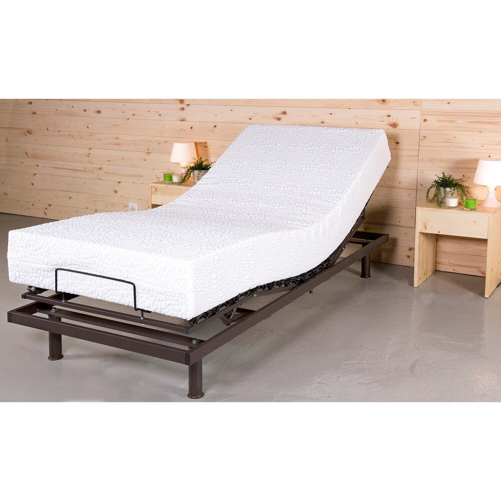 Matelas en mousse réversible à double fermeté réglable T-Motion de 10 pouces pour lit simple XL