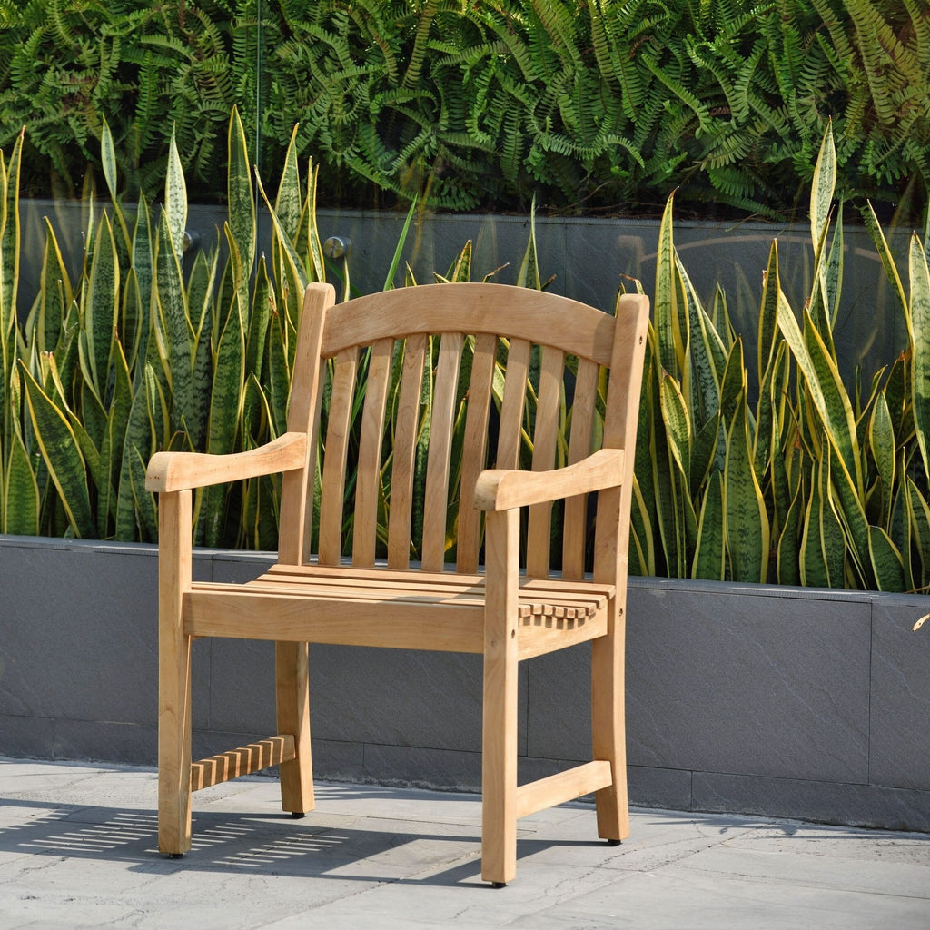 Ensemble de salle à manger d'extérieur en teck massif 9 pièces - 9 pièces