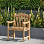 Ensemble de salle à manger d'extérieur en teck massif 9 pièces - 9 pièces