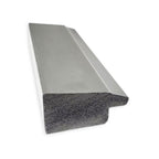 Miroir mural biseauté pour salle de bain - Cadre en nickel brossé Vista