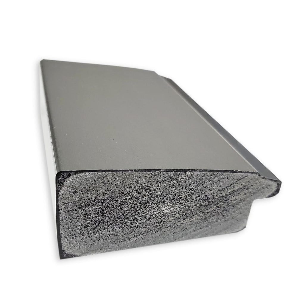 Miroir mural biseauté pour salle de bain - Cadre en nickel brossé Vista