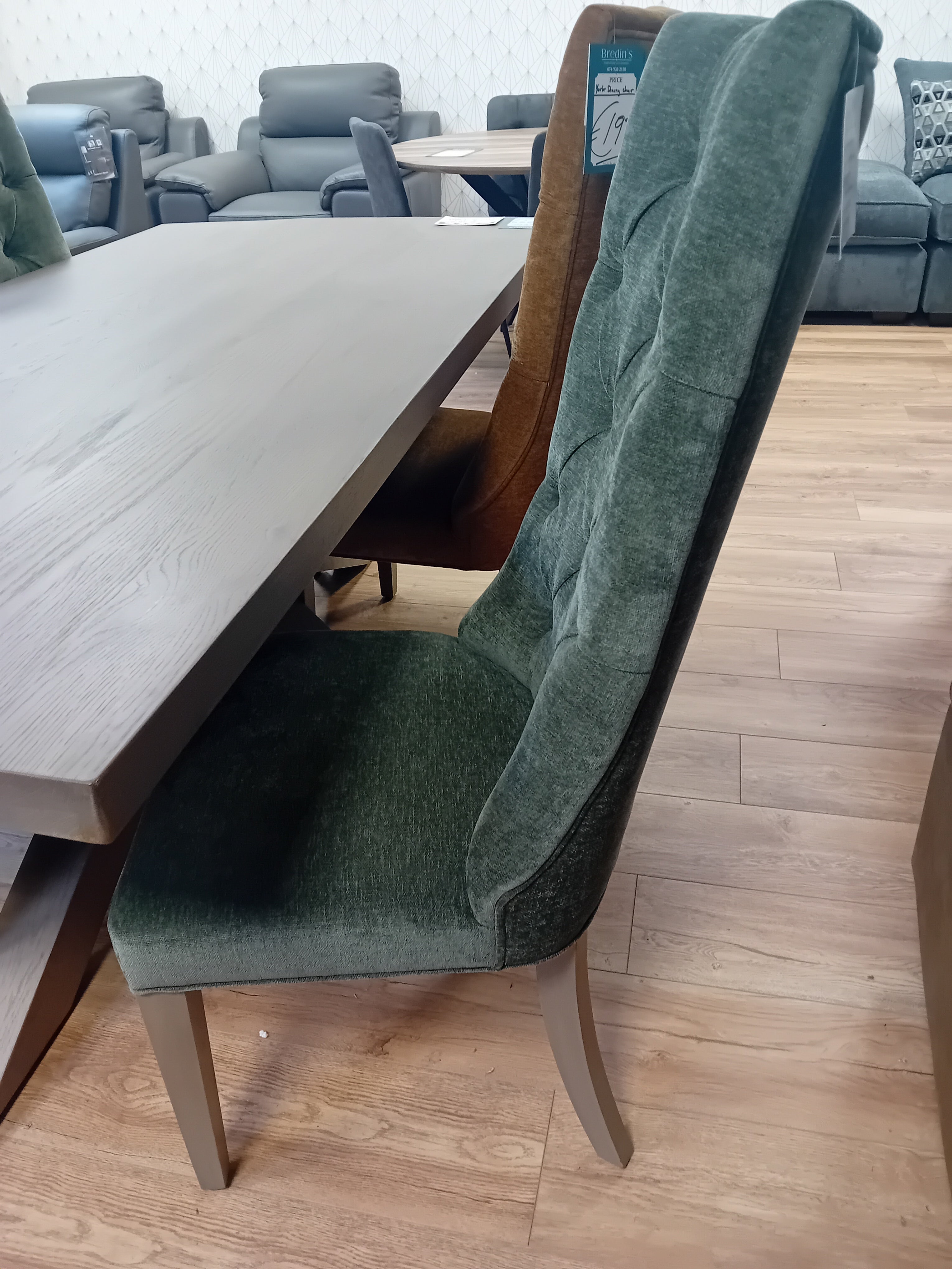 Chaise de salle à manger York en vert