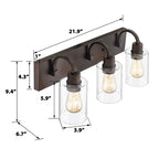 Applique murale style ferme pour salle de bain