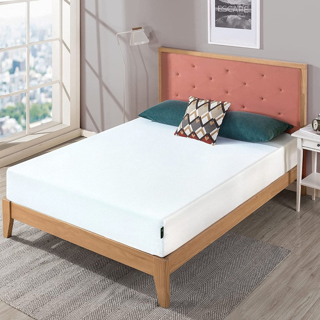 Matelas ZINUS 10 pouces en mousse à mémoire de forme au thé vert, gel rafraîchissant, soulageant la pression, certifié CertiPUR-US