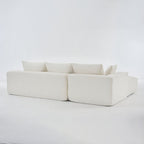 canapé modulaire extra large et profond, canapé nuage 4 personnes